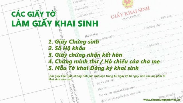 Thủ Tục Làm Giấy Khai Sinh Cho Con Mới Nhất tại UBND xã/phường