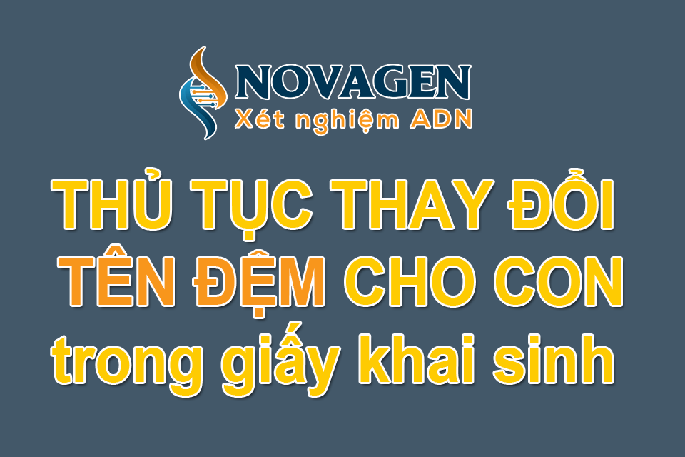 thay đổi tên đệm cho con
