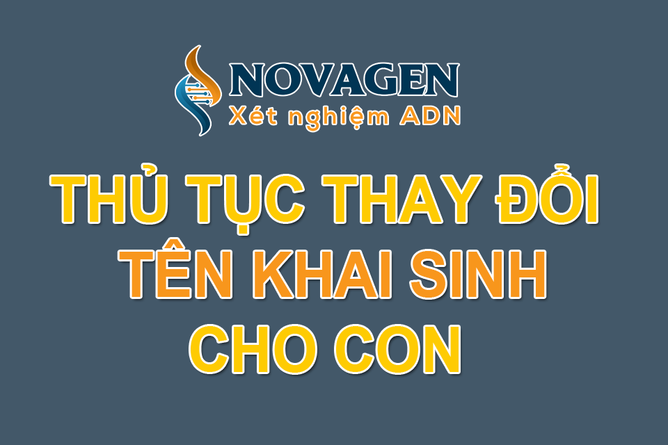 đổi tên khai sinh cho con